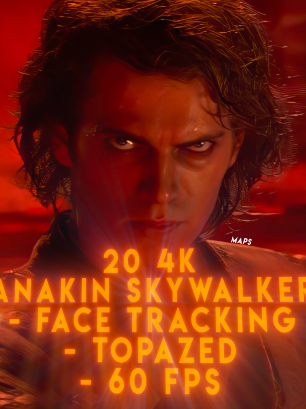 Anakin Skywalker Face Tracking Clips 4k | 48+ more clip packs on my  discord in the bio | #anakinskywalker #clips #discord 