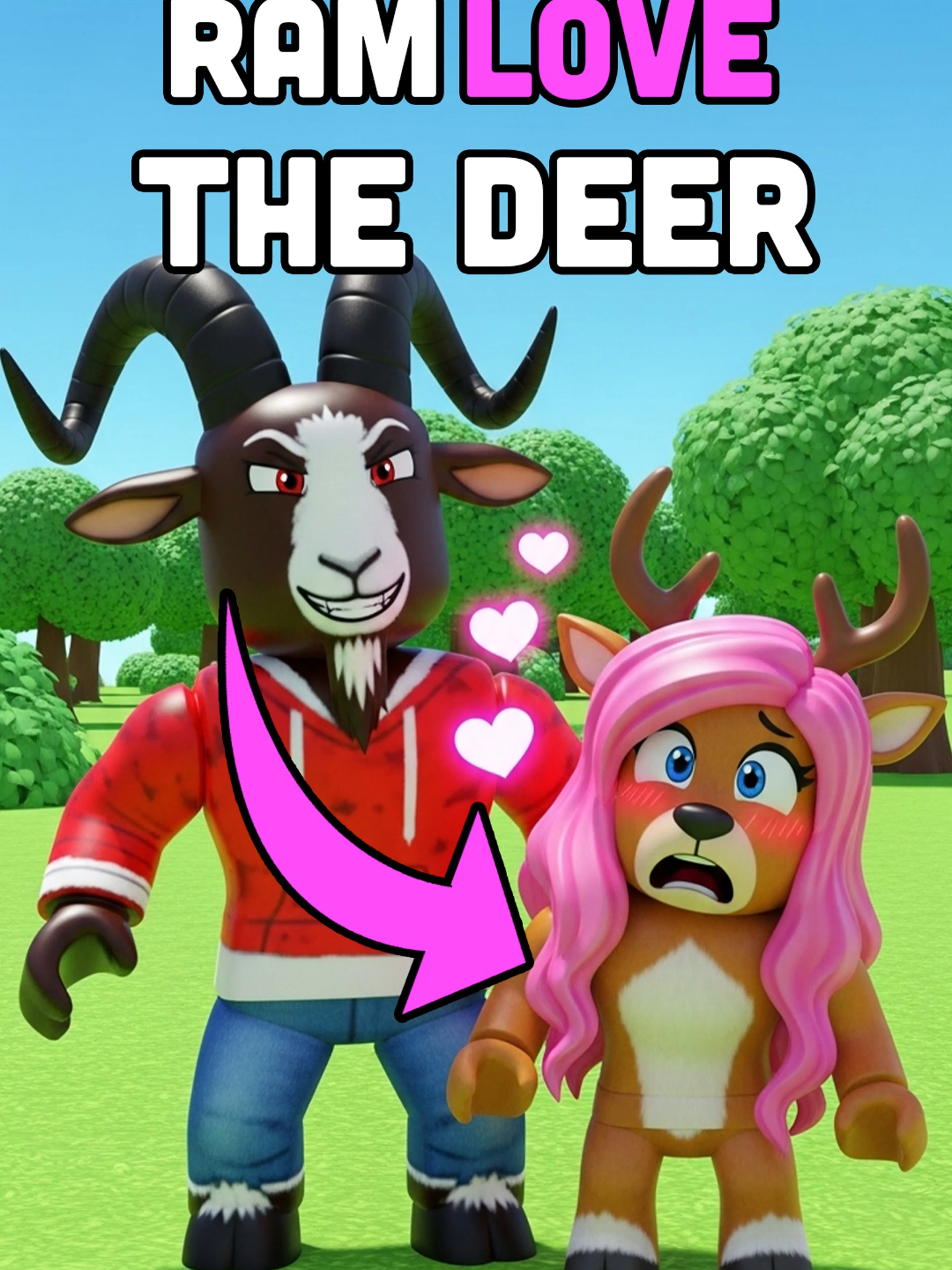 Ram love the Deer 💀💀#99nightintheforest #robloxanimation #robloxshorts #animation #99nights #anbq #roblox #theowl