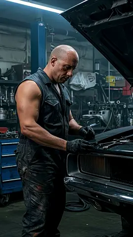 vin Diesel car mechanic #vindiesel #fastandfurious #klingai #car #paulwalker 