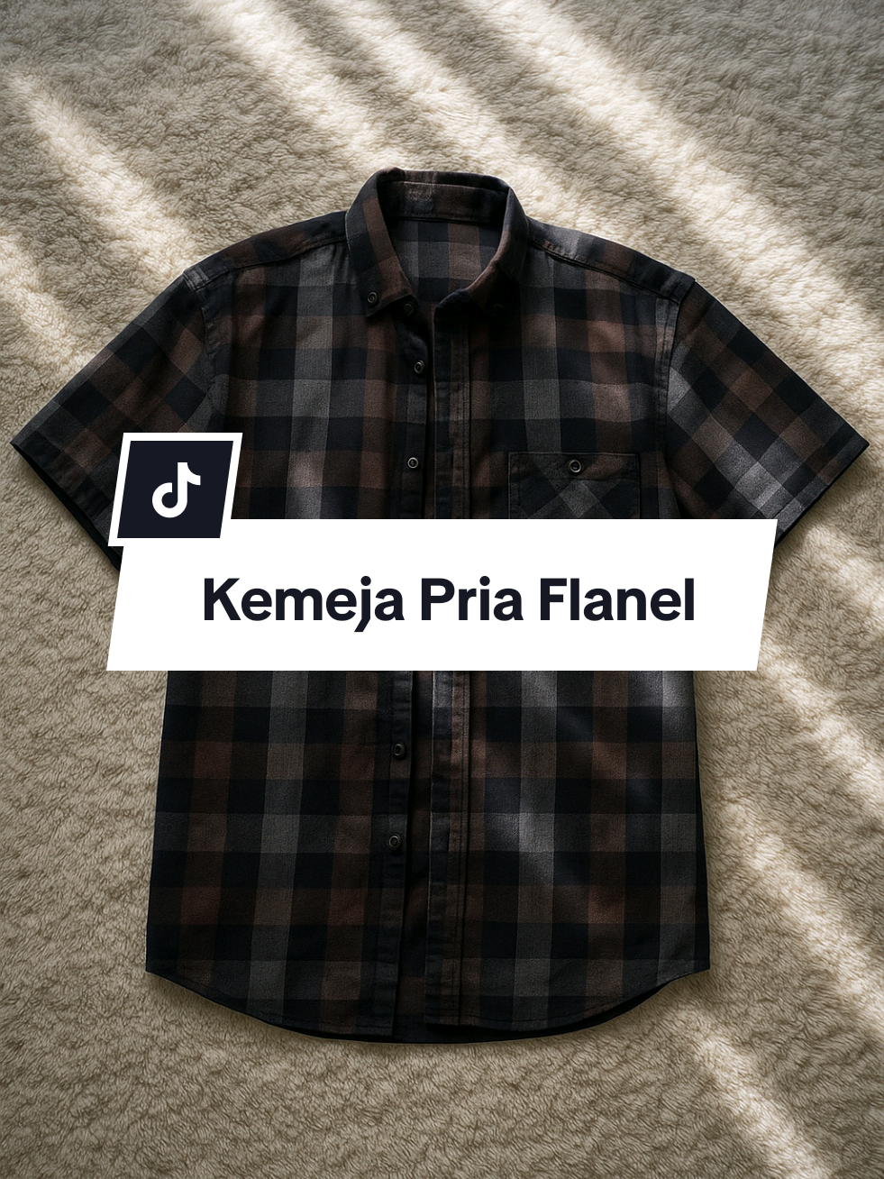 DGM Kemeja Pria Flanel Pendek Premium Kotak Kotak Kemeja Flanel Navy Coklat 013 с #kemeja #premium  #OOTD #wibgajian  #creatorsearchinsights 