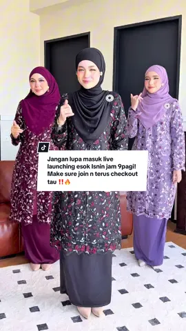 Jangan lupa masuk live launching kurung lace ala cardigan ni esok Isnin jam 9pagi! Make sure join n terus checkout tau ‼️🔥 Register live event kat atas risau korang terlepas nnti 📍 #nfhboutiquegallery #kurung #kurungcantik #bajuwanita #kurungviral 
