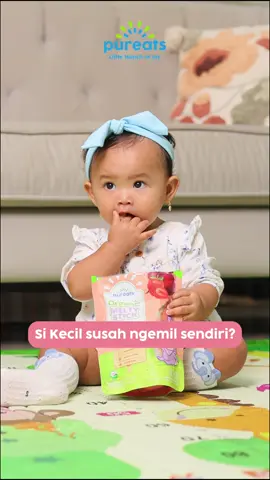 Pureats Melty Sticks, dengan bentuk pas digenggaman ajarkan si Kecilmu makan sendiri ✨ #PureatsIndonesia #HappyStartEarly #snackmpasi #snackanak 