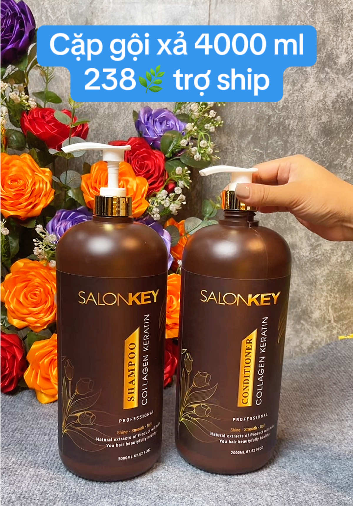 Tóc chuẩn mềm mượt, bồng bềnh như gội ở ngoài salon về. dung tích 4000ml tiết kiệm chi phí##daugoicap##daugoisalonkey##xuhuong##quynhanhreview