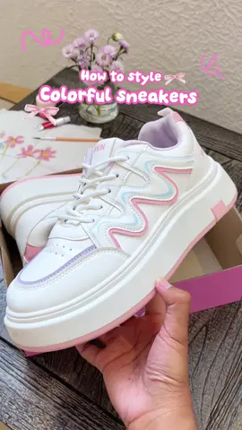 How to style: colorful sneakers 💖 #unboxing #pvnchaeyoung #pvn #sneakers 