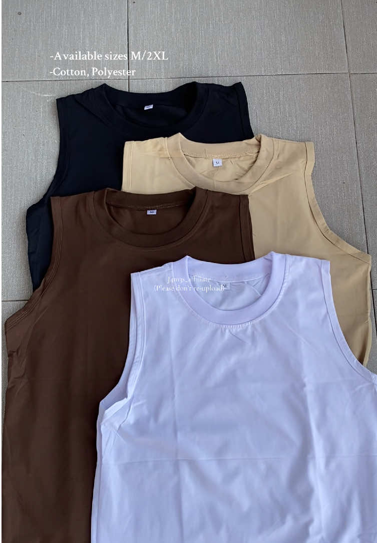 4pcs Plain tank top #sandoformen #buy1get4 #cottontop #j4m3s #j4m3s_affiliate 