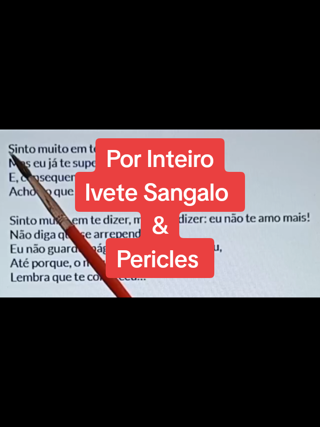 Por Inteiro - Ivete Sangalo& Pericles #porinteiro #ivetesangalo #pericles #cantaki8 #letrasdemusicas 