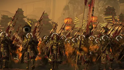 凡人界有战乱，天庭又岂能独善其身？8万天兵天将早已整装待发，踏云而行，征讨邪魔 #totalwar #warhammer3 #totalwarwarhammer3 #chenguohui_tacticalgame 