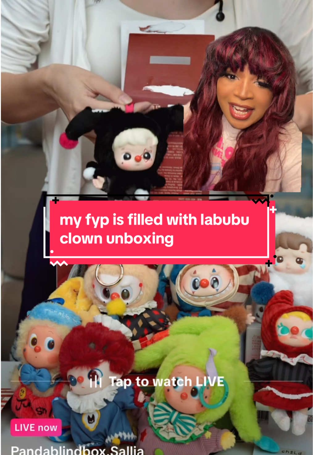 #greenscreen AHHH~!! I NEED EVERY SINGLE ONE OF THESE CLOWN THEME VINYL PLUSH KEYCHAINS #popmartlivestream #whysoserious #labubuclothes #clownlabubu 