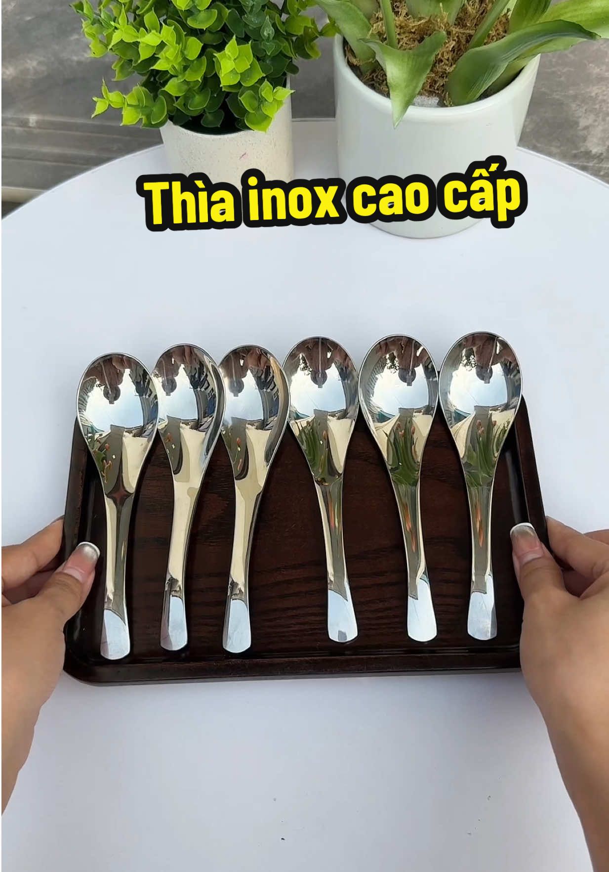 Thìa inox cao cấp sịn sò sáng bóng luôn #thiainox #thiainoxcaocap #thia 