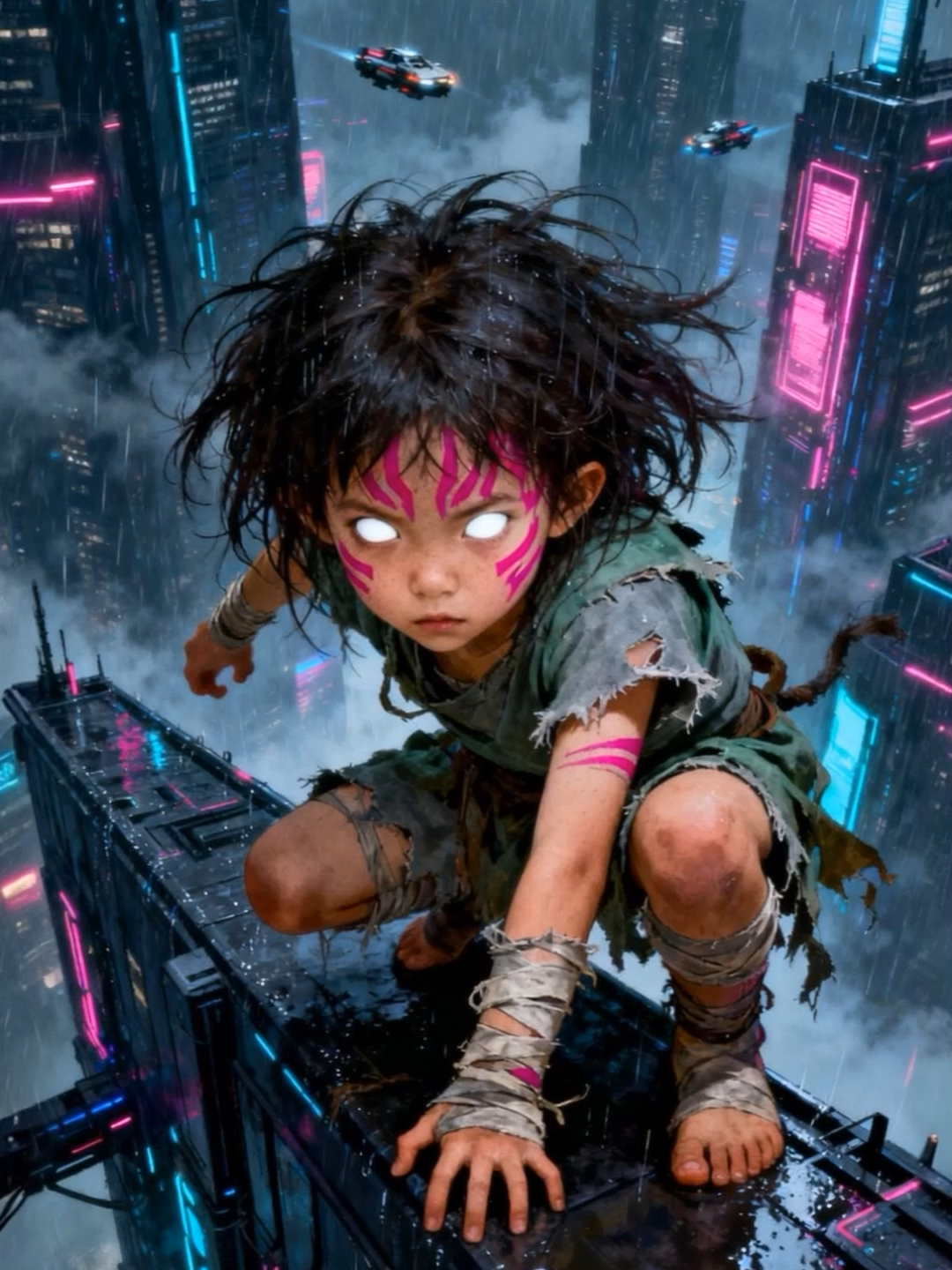 Futuristic Breakdance 💥 This little warrior lights up the night ✨  #aivideo #ShortAnimation #breakdance #tiktokart #dance #danceanimation