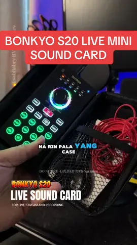 BONKYO S20 SOUNDCARD HOSTING SOUNDCARD LIVE STREAMING MINI SOUNDCARD #soundcard #bonkyo #pocketsize #minisoundcard #fullsetsoundcard  