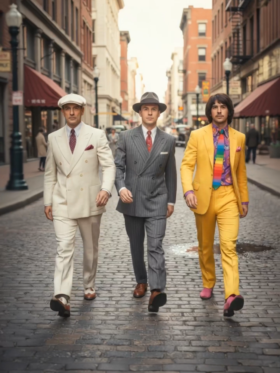 Gentlemen on the Move: 40s • 50s • 60s 👔✨ A timeless street walk through three unforgettable decades of men’s style — from the refined 1940s to the polished 1950s and the effortlessly cool 1960s. Watch the evolution of fashion come alive side by side, as if lifted from a vintage style reportage. #VintageStyle #MensFashion #1940s #1950s #1960s 