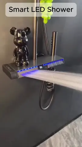 Smart shower with LED panel 🚿 #technology