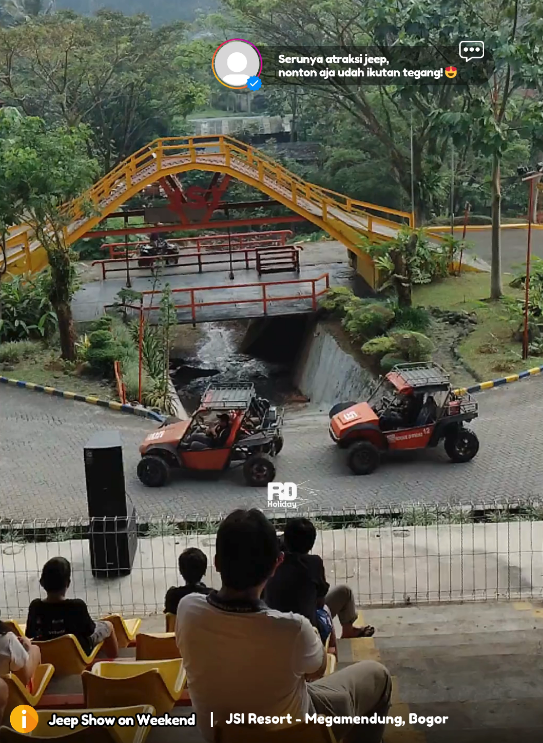 Jeep Show Seru Setiap Weekend Gratis, Staycation JSI Resort Bogor ! 🚙💨  🔥 Serunya weekend di JSI Resort Megamendung, Bogor! 🚙💨 Nikmati Jeep Show spektakuler setiap weekend — atraksi seru penuh aksi dan adrenalin! 💥 yang paling keren, GRATIS khusus untuk tamu yang menginap 😍 Rasakan sensasi staycation yang beda dan penuh hiburan seru di tengah alam 🌿 . #jsiresort #jeepshowbogor #WeekendVibes #staycationseru #fyp