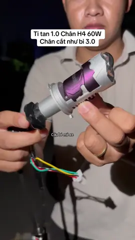 Bi mini titan 1.0 Chân H4 60W Lắp zin ô tô và xe máy #caubemexe #xuhuongtiktok 