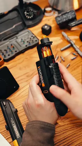 Tighten & loosen with one hand! 🛠️✨ Magnetic bits, LED light, and rechargeable. Your go-to fix-it tool. #electricscrewdriver#magneticbits #easyrepair #tiktokmademebuyit#fyp