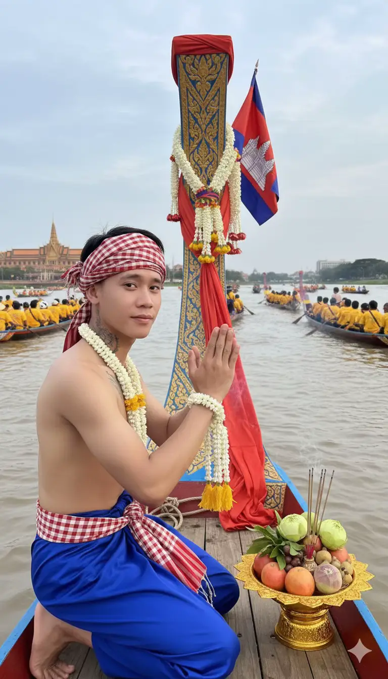 KHMER FESTIVAL ( Bon Om Touk ) 冬/ AI FROM CAMBODIA #khmer #xuhuongtiktok 