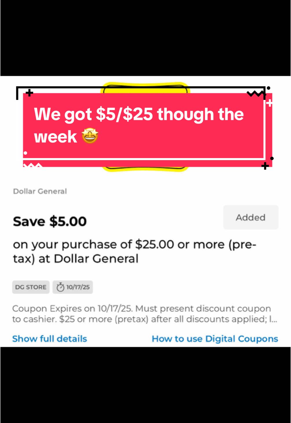 Dollar General gave us $5/$25 for the week #fypシ゚viral #couponcommunity #contentcreator #couponerlife #neverpayfullprice #couponer #dollargeneralcouponing #couponersoftiktok #extremecouponing 