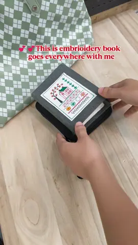 This embroidery book made me fall in love with sewing again 🥰#embroidery #sewingkit #crafts #diyproject #handmadegifts 