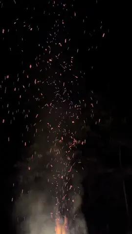 First bonfire of fall 🍁🍂🪵 #bonfirenight #Outdoors #nature #riverrat #fallvibes 