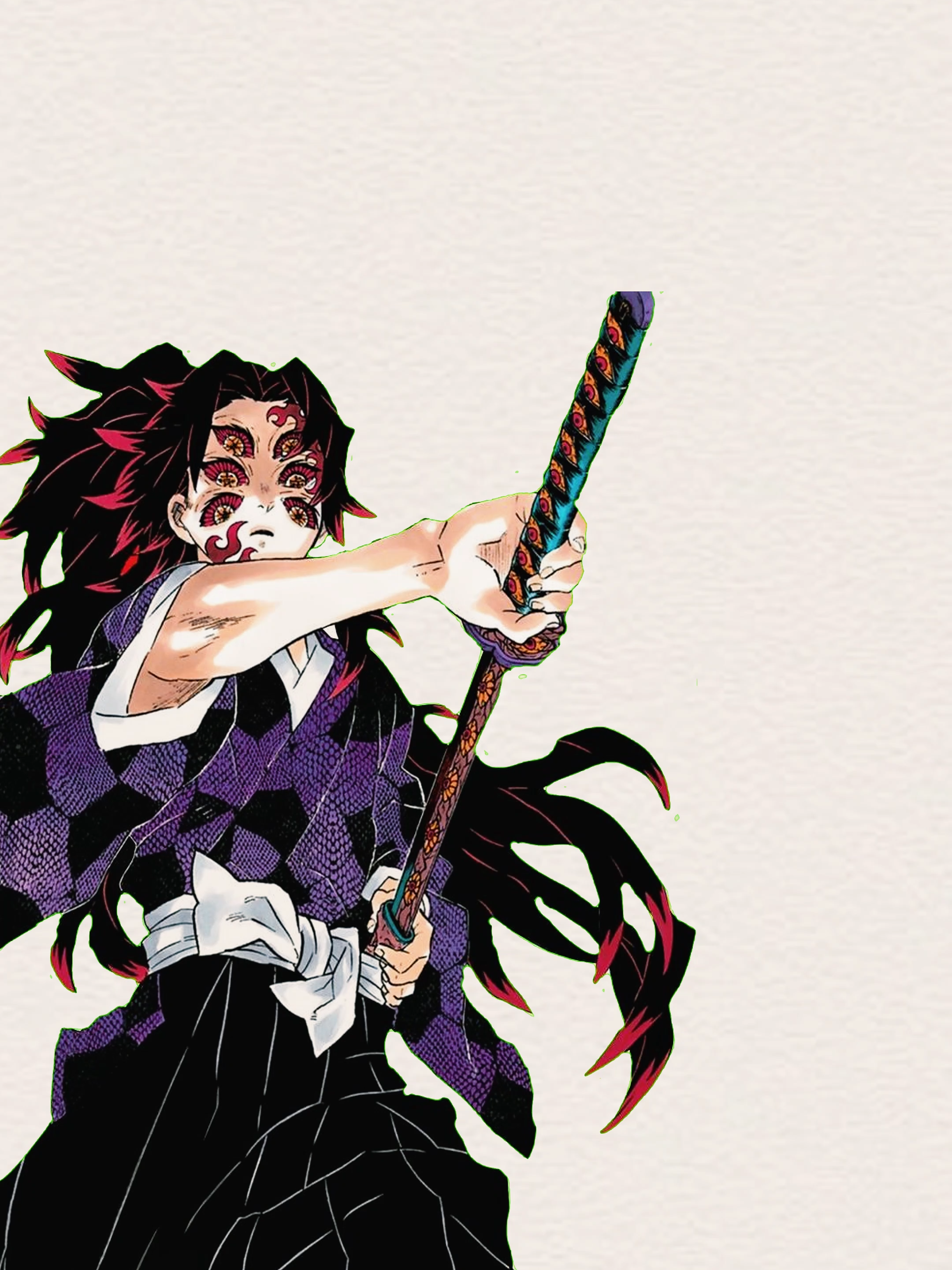 Yoriichi and Kokushibo were identical twin brothers; Kokushibo (born Michikatsu) was Yoriichi's older brother and became the demon known as Upper Moon One. Driven by jealousy and a desire to surpass his naturally gifted younger twin, Michikatsu became a demon to gain more strength and avoid the curse of the Demon Slayer Mark that Yoriichi had. Despite his transformation, Michikatsu could never surpass Yoriichi, a fact he bitterly acknowledged in his final moments.   #anime #demonslayer #demonslayeredit #animeedit #mangaedit #kokoshibo #yoriichi #yoriichiedit