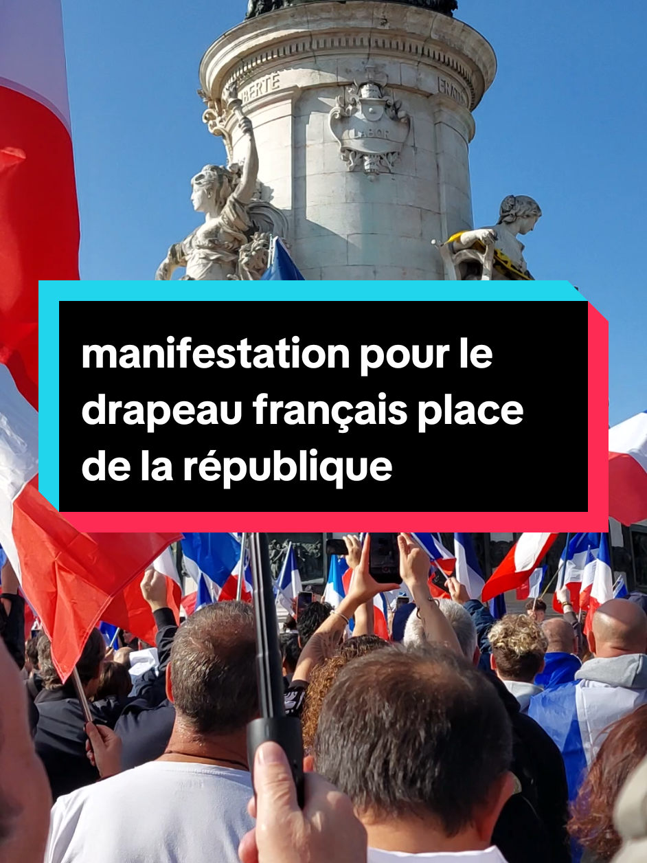 manifestation pour le drapeau français 12 octobre Paris 