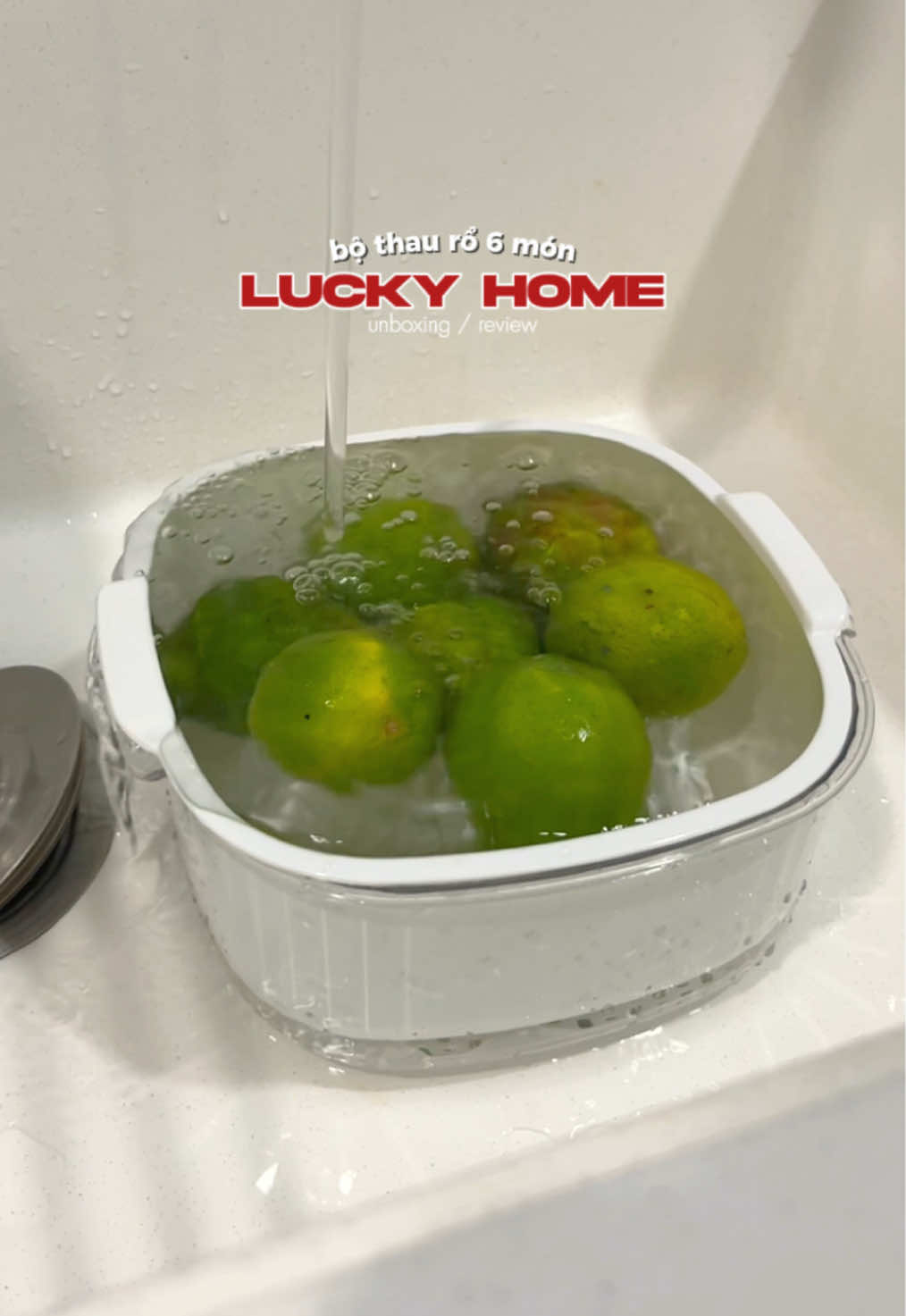 bộ thau rổ này dùng êm thiệt á mấy bà 🍋💦🐟#bothauro6mon #nhacuadoisong #giadungtienich #unboxing #muataitiktok 