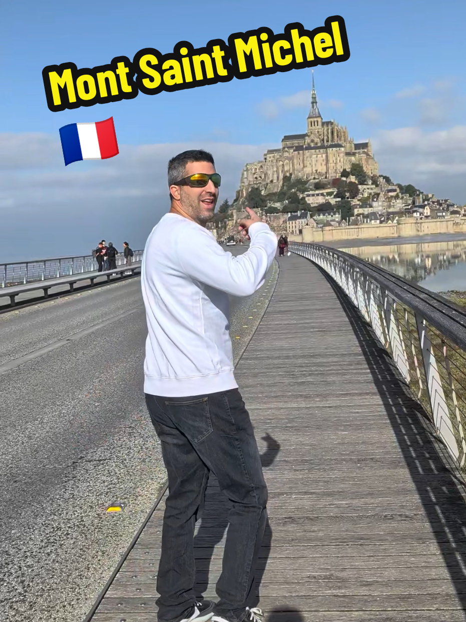 I went to Mont Saint-Michel just to check if they know how to Skibidi Boppi 😎💃   Answer: yes, but only with divine approval ⛪⚡   #SkibidiBoppy #normandy  #france #funnytravel #montsaintmichel 