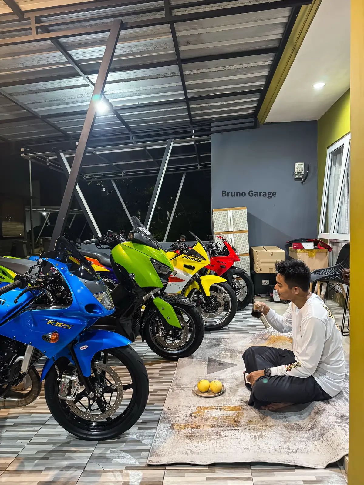 Merah kuning hijau di langit yang biru😊🫶🏻🫶🏻
