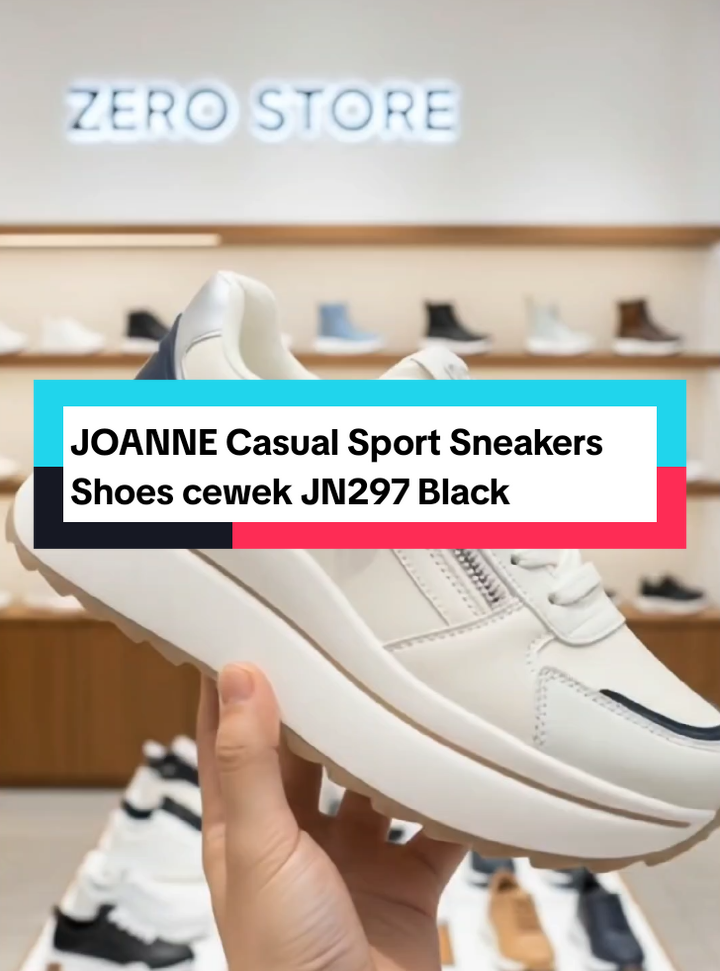 JOANNE Casual Sport Sneakers Shoes JN297 Black #fyp #1 #gajiansale #sneakers #sepatucewek 