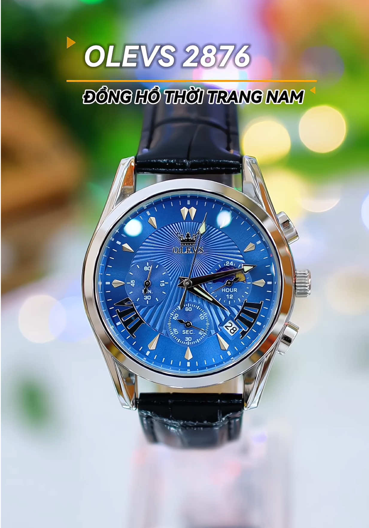 Đồng hồ thời trang nam OLEVS 2876 #dongho #donghonam #donghothoitrang #olevs #olevswatch 