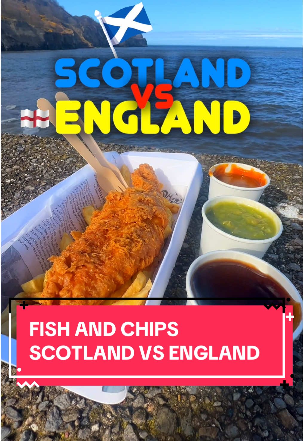 Fish and Chips in Scotland vs England. Which is best? Where are the best fish and chips in the UK? 👀 #fishandchips #chippy #chips #Scotland #scotlandfood 