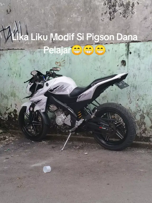 lika liku modif motor jamet dana pelajar 😁 #fypage #vixionroadrace #xyzbcafypシ 