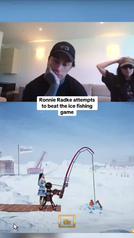 Ronnie Radke attempts to beat the ice fishing game #kickstreaming 