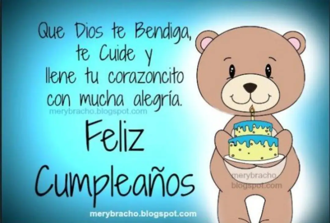 hijo mío feliz cumpleaños que Dios y la virgen la maria me lo bendiga hoy siempre que cumpla todas tus metas te amo mucho te me estas creciendo muy rapido 🎂🍰