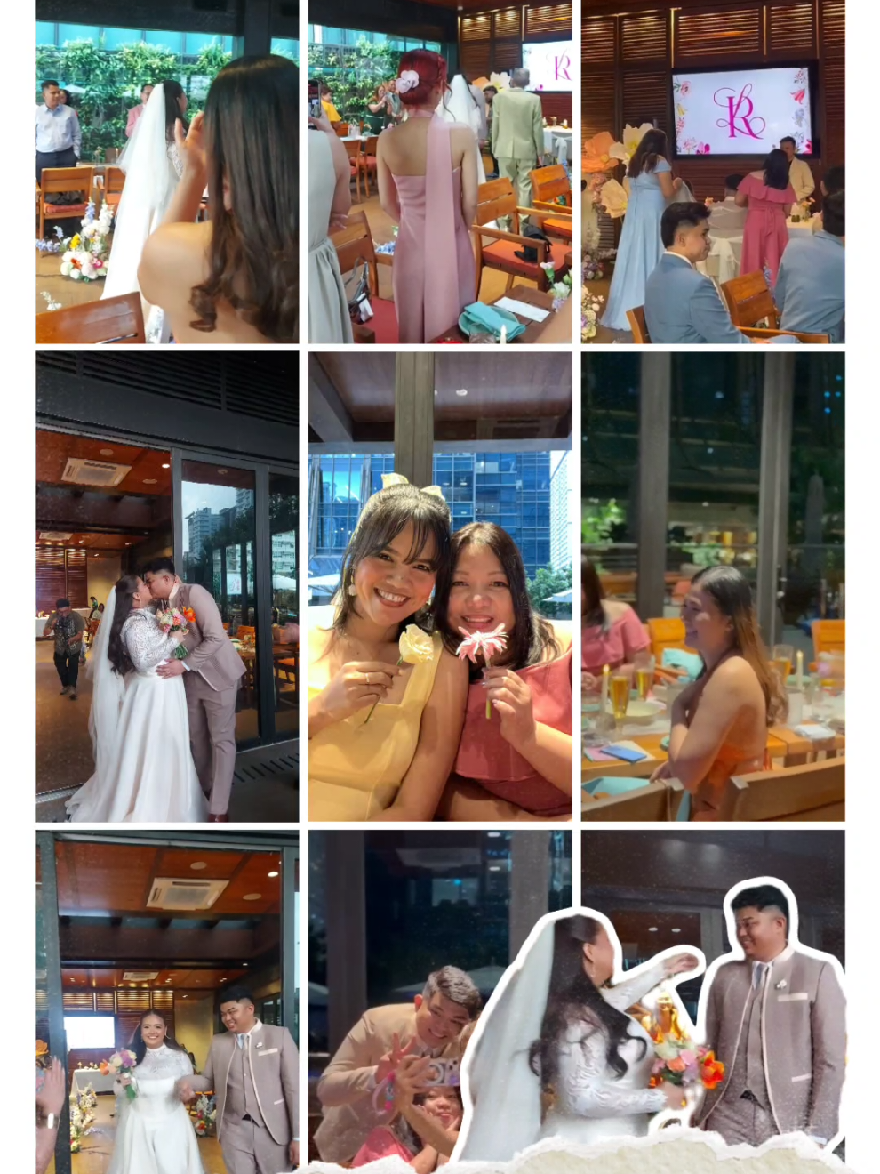 Bright colors,brighter smiles!🩷🤍💛 #RHENawaywithLyka #weddingday  #loveinfullcolor #fyp #happyhearts  @aubernas 