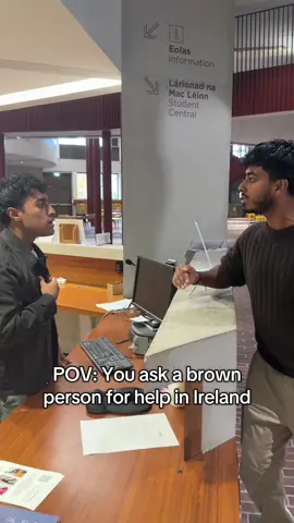 Brown people can also speak English?! 😱 #pov #brown #accent #irish #indian 