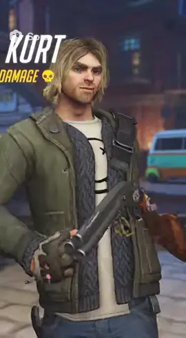 FREELO with new Damage hero Kurt Cobain #ai #sora #overwatch #kurtcobain