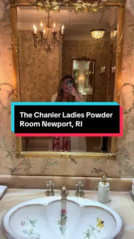 The Chanler Newport, RI📍 @prettypowderroomselfies #powderroom #luxuriousspaces #gildedageglamour #newportrhodeisland #newportri  