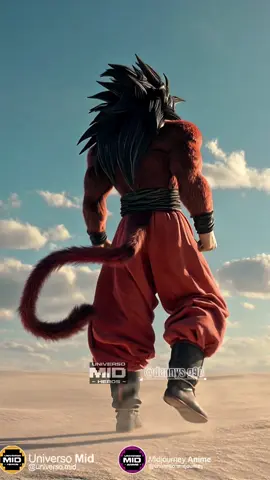 Goku se transforma en súper saiyan 4 #dragonballsuper #aianimation #sora2 #dragonballz #dragonballdaima 