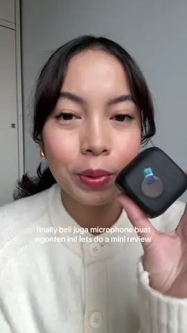 boleh bgttt di coba si mic inii, so far pemakaian juga mudah. cuma harus makesure kalau suara kalian udh connect yaaa!!  #microphone #alatngonten 