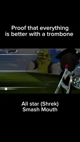 All star from Shrek by smash mouth on trombone. #trombonechamp #trombone #gaming #shrek #allstar 