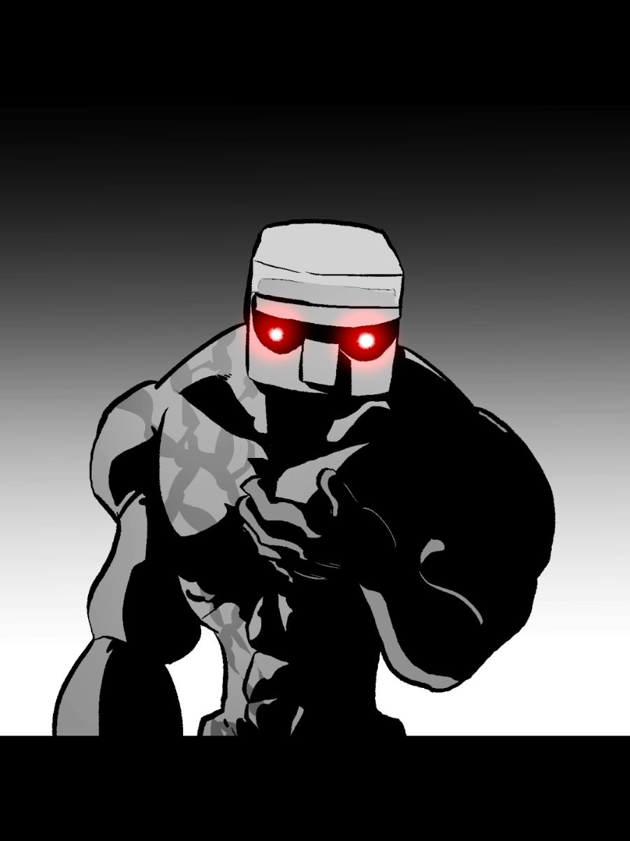 Iron Golem vs Enderman (Créditos do vídeo original: @CR ) #animatic #animação #Minecraft #irongolem #enderman 
