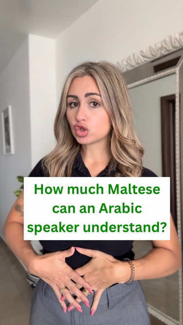 How much Maltese can an Arabic speaker understand?   Maltese is the only Semitic language written in the Latin script, and about one-third of the Maltese language is based on Arabic as spoken in Tunisia before the year 1091.  هل الناطق بالعربية سيفهم اللغة المالطية؟ المالطية هي اللغة السامية الوحيدة المكتوبة بالأحرف اللاتينية، وحوالي ثلث اللغة المالطية مبنية على اللغة العربية كما كانت تُحكى في تونس قبل عام 1091. @Steph Rodgers #الجزائر #تونس #ليبيا #المغرب 