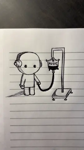 Se alimentando de música! #drawing #foryoupage #music #artistsoftiktok #art 