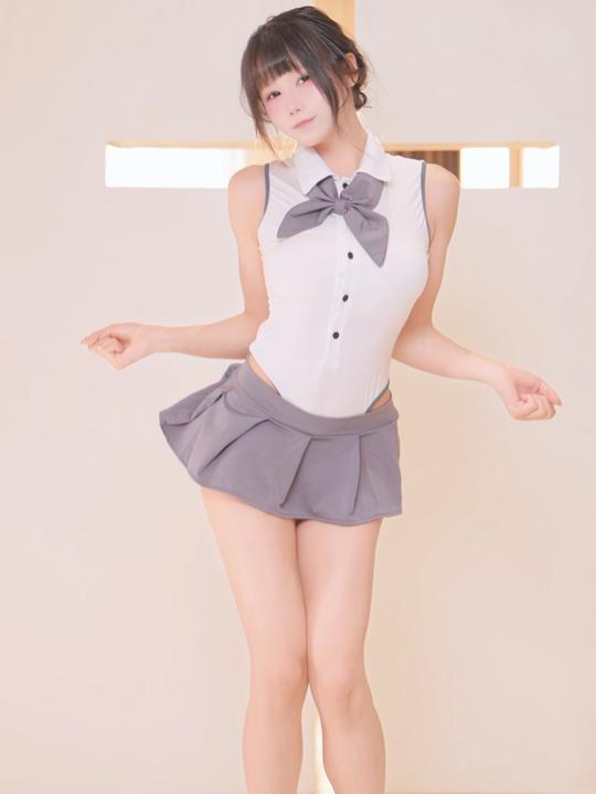 保证以后只对你坏#穿搭ootd #少女 #夏日穿搭 #二次元 #学院风穿搭 #fyp