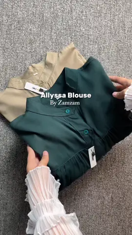 Allyssa Blouse by zamzam😍✨ #blousekekinian #blousedesign #blousemurah #blousecantik #blouse 