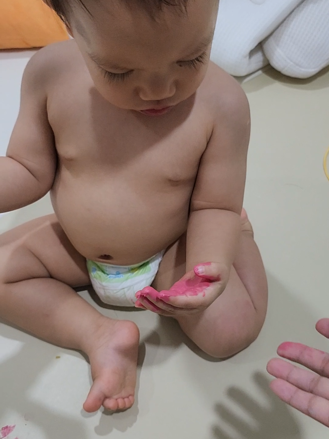 ไม่เรียวอยู่ไหนนนนนนน #เลี้ยงลูกเชิงบวก #เด็ก1ขวบ #แม่ลูก #ลูกเงียบๆหางานให้เพียบ 