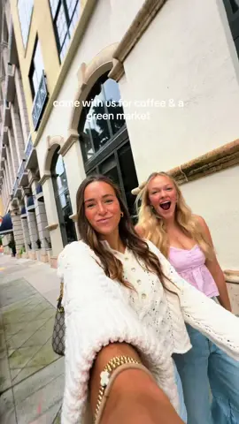a fun vlog of our morning ✨🌴 #Vlog #greenmarket #farmersmarket #fall #coffeeshop 