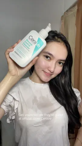 secinta itu sama produk @CeraVe Indonesia apalagi si facial wash nyaa inii, buat kulit aku yang sensitive bener-bener cocok dan aman ✨💗 #ceraveid #cleanselikeaderm #supercleanser 